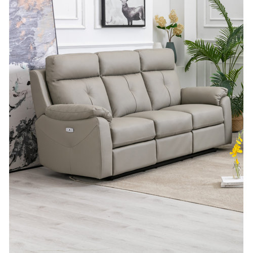 Wade Logan 3 Piece Leather Reclining Sofa Set Wayfair.co.uk
